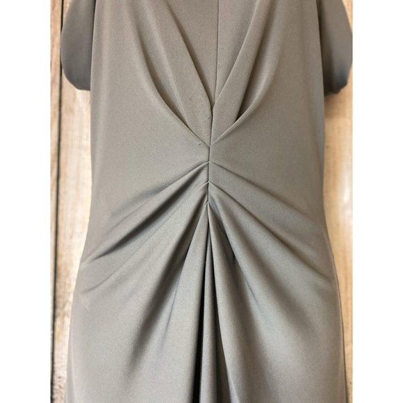BCBGMAXAZRIA Gray Embellished Neck Cocktail Dress - Picture 4 of 6